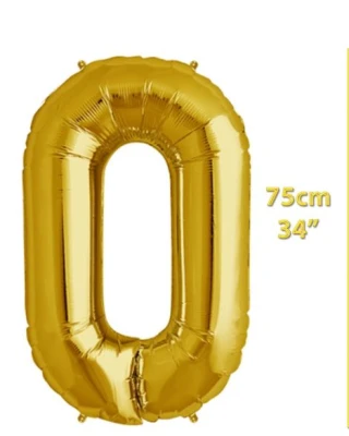 Folyo Harf O Gold Balon 34 İnç