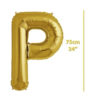 Folyo Harf P Gold Balon 34 İnç