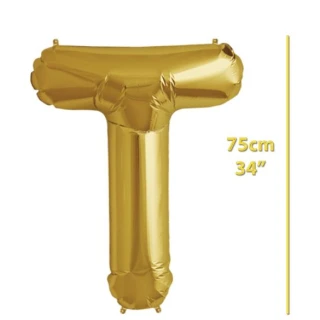 Folyo Harf T Gold Balon 34 İnç