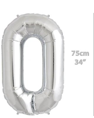 Folyo Harf O Gümüş Balon 34 İnç
