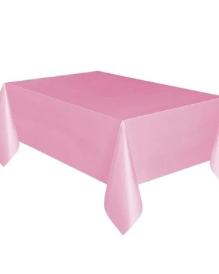 Pembe Plastik Masa Örtüsü