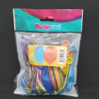 10 İnç Metalik Balon 30 Lu