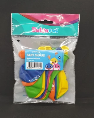 Baby Shark Baskılı Balon 12 Li