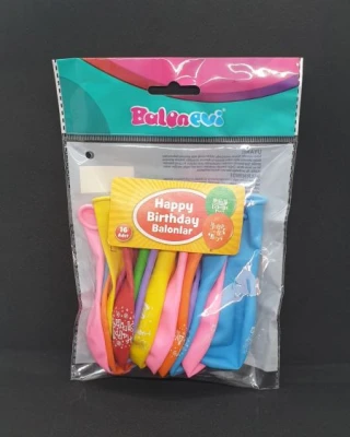 Happy bırthday Baskılı Balon 16 Lı