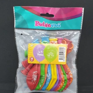 İyiki Doğdun Baskılı Balon 16 Lı
