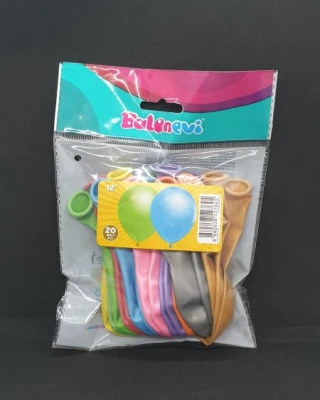 Metalik Karışık Balon 20 Li