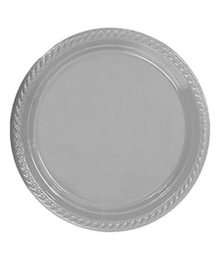 Gümüş Pastel Renk Tabak 22 cm ( 10 Ad )