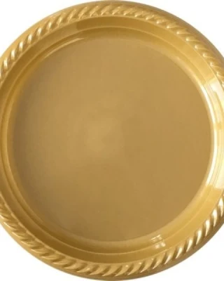 Altın Pastel Renk Tabak 22 cm ( 10 Ad )