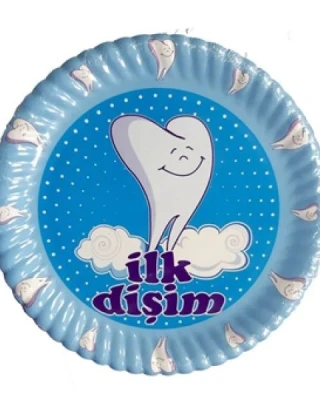 İlk Dişim Erkek Tabak 23 cm ( 10 Ad )