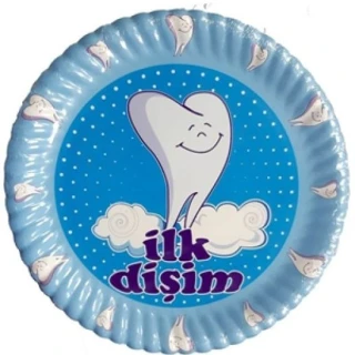 İlk Dişim Erkek Tabak 23 cm ( 10 Ad )
