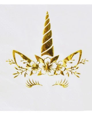 Unicorn Gold Peçete 33x33 cm ( 16 Ad )