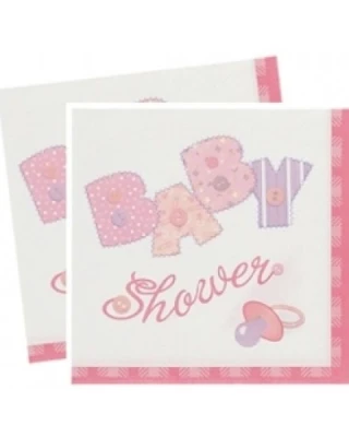 Baby Pink Stitching Kağıt Peçete 33x33 cm ( 20 Ad )