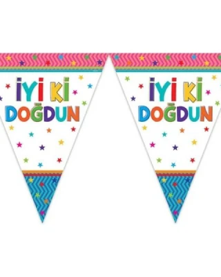 Funstar İyiki Doğdun Bayrak Set 3.20m ( 1 Ad )