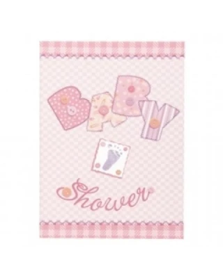 Baby Pink Stitching Davetiye ( 8 Ad )