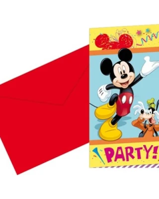 Mickey Carnıval Davetiye ( 6 Ad )