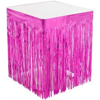 Metalize Masa Eteği Pembe
