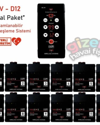 HFV-D12 Dijital Paket Volkan Ateşleme Kumandası
