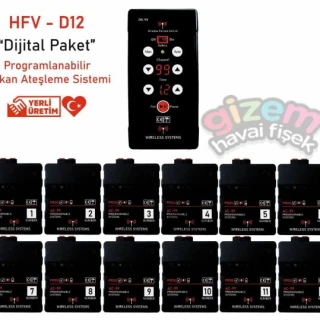 HFV-D12 Dijital Paket Volkan Ateşleme Kumandası