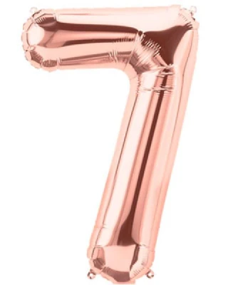 40 İnc Folyo Rakam 7 Rose Gold