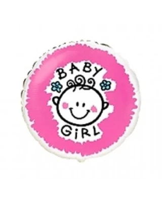 18 İnc Baby Girl Folyo Flx Balon