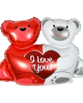 Ayıcıklı I Love You Folyo Balon