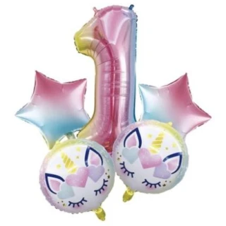 1 Yaş 5 li Set Folyo balon