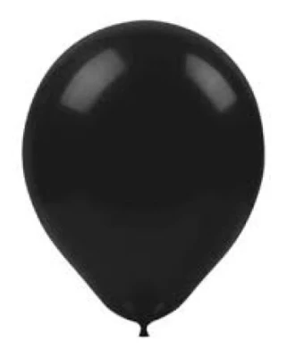 6 İnc Siyah Balon 100 lü