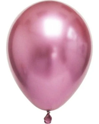 6 İnc Pembe Krom Balon 50 li