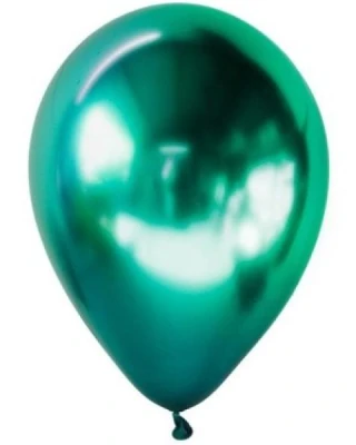 6 İnc Yeşil Krom Balon 50 li