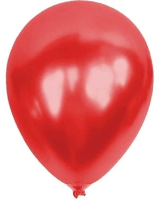 6 İnc Metalik Kırmızı Balon 100 lü