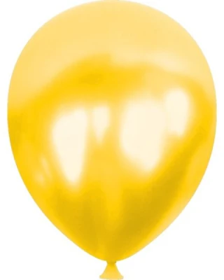 12 İnc Metalik Sarı Balon