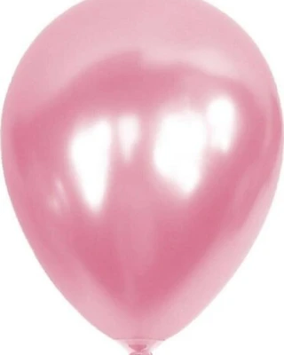 12 İnc Metalik Pembe Balon 50 Li
