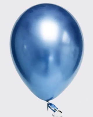 12 İnc Mavi Krom Balon 50 li