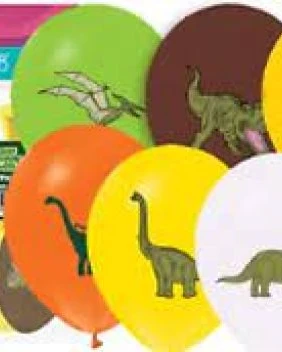 4+1 Vahşi Jurassik Baskılı Balon 8 li