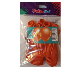 12 İnc Metalik Turuncu Balon 12 li