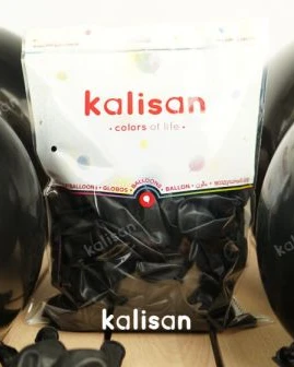 12 İNÇ SİYAH İÇ MEKAN BALON (KAL.)