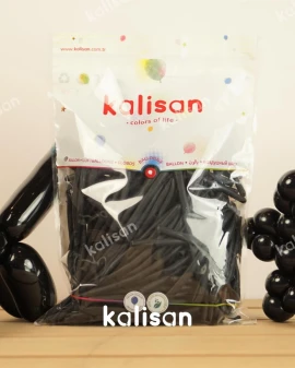 SİYAH SOSİS BALON (260) 100 LÜ (KAL)