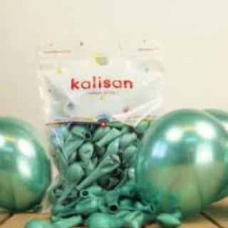 5 INC YEŞİL MİRROR BALON 100LÜ
