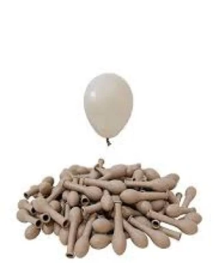5 INC RETRO WHİTE SAND BALON 100LÜ