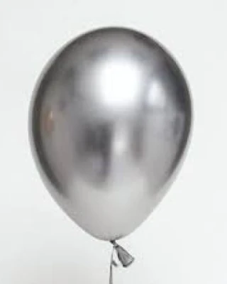 12 INC METALİK SİLVER BALON 100LÜ