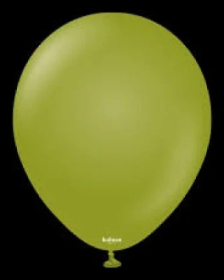 12 INC RETRO (YAĞ YEŞİLİ) OLİVE BALON 100LÜ