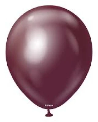 18 INC MİRROR BURGUNDY (BORDO) BALON 25Lİ