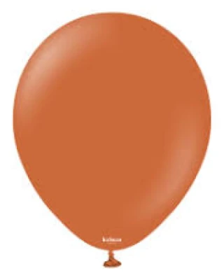 18 INC RETRO RUST ORANGE BALON 25Lİ