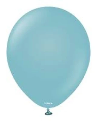 18 INC RETRO BLUE GLASS BALON 25Lİ