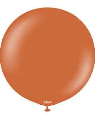 24 INC RETRO RUST ORANGE BALON 2Lİ