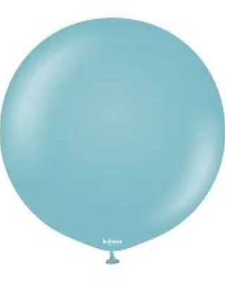 24 INC RETRO BLUE GLASS BALON 2Lİ